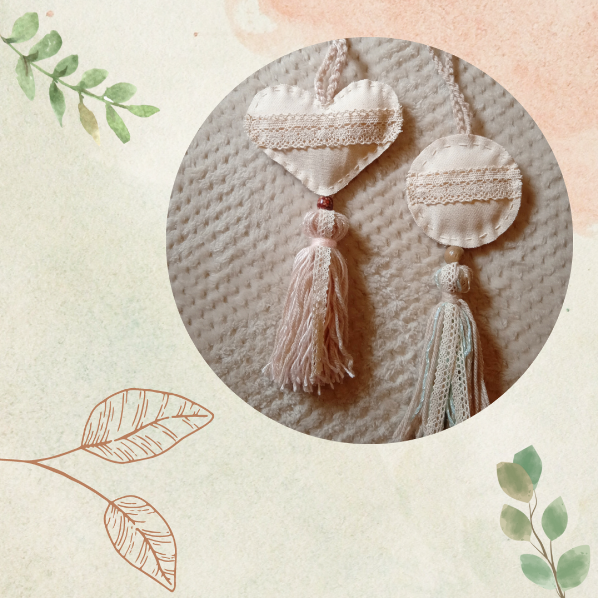 Borlas decorativas artesanales.