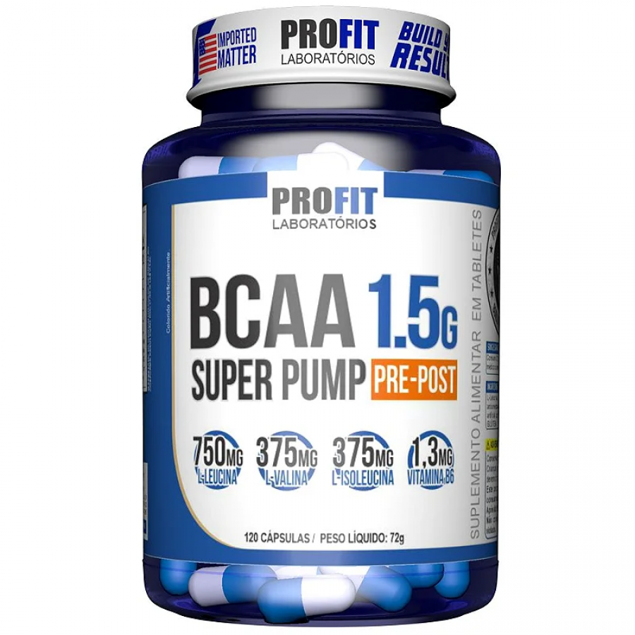 Bcaa 1.5g Concentrado Super Pump 60 Caps Profit Labs