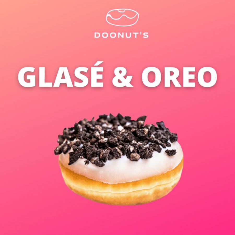 Dona glasé y oreo