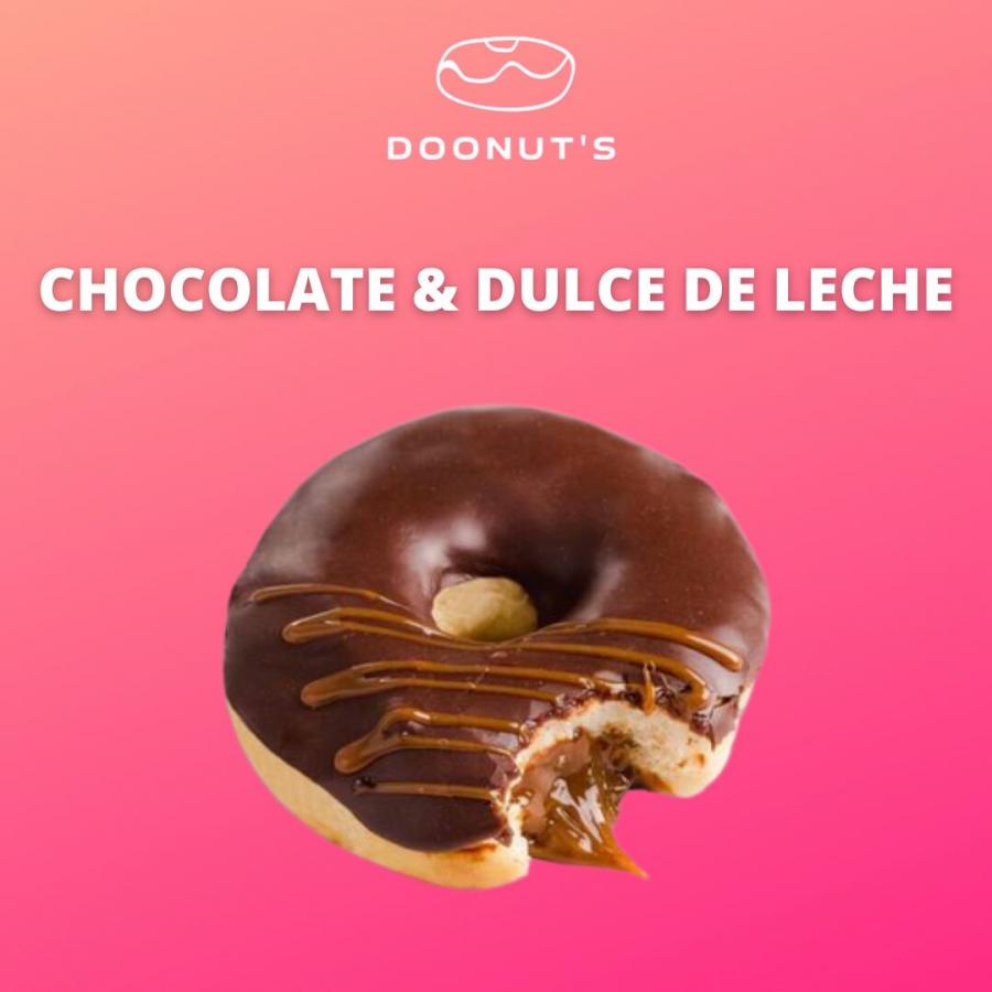 Dona rellena de dulce de leche