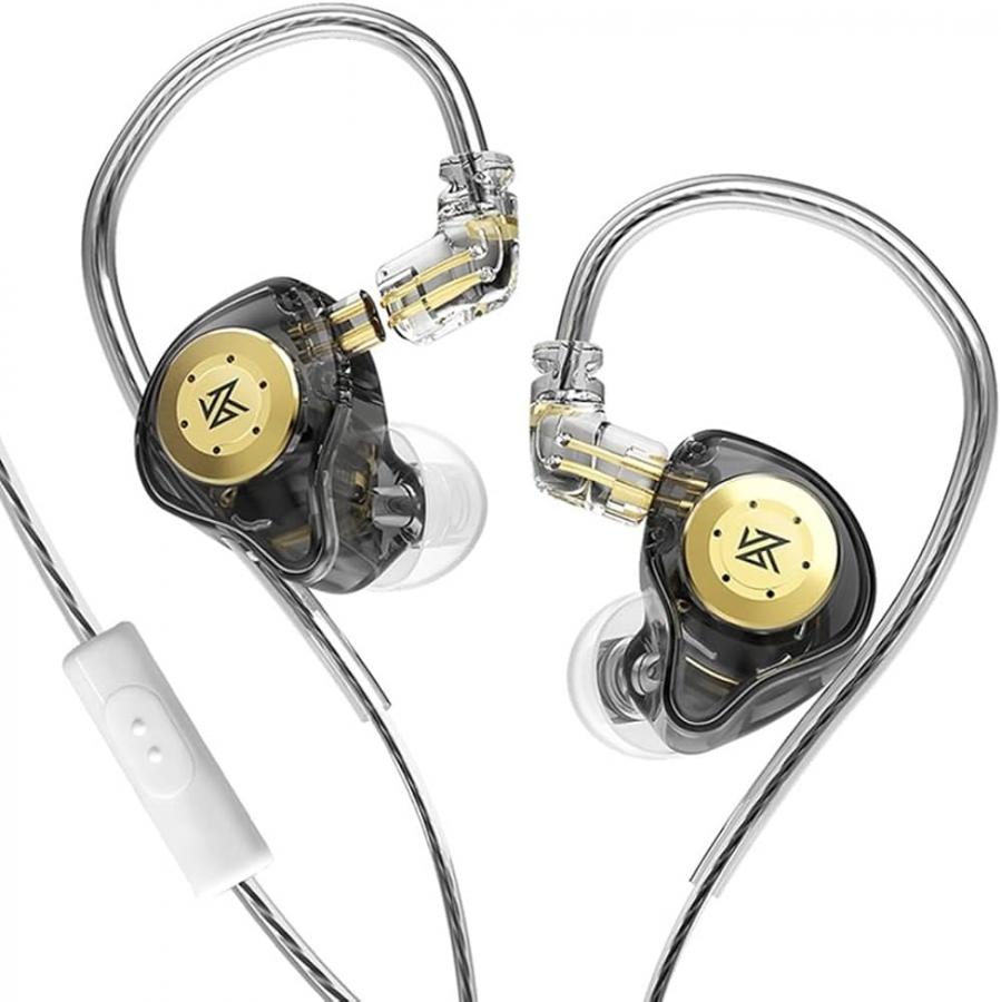 Auriculares In-ear Kz Edx Pro Negro Con Micrófono