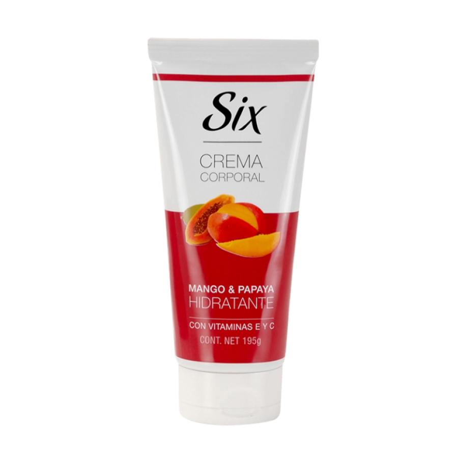 Crema Corporal Six 195g  - Mango y Papaya