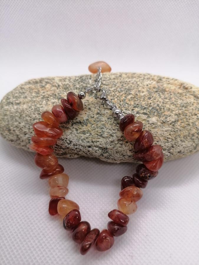Pulsera Cornalina en Escallas Grande