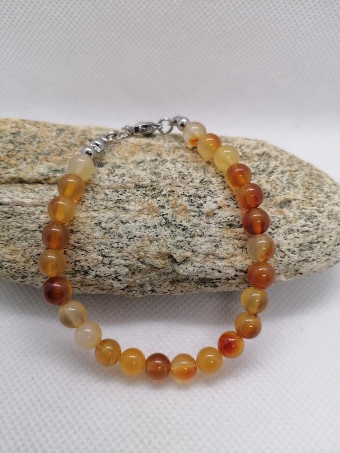 Pulsera Cornalina Clara 6mm