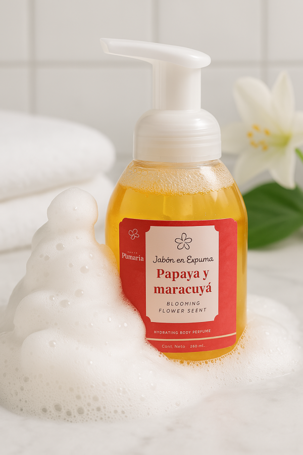 Jabón en Espuma Papaya y Maracuyá 300 ml