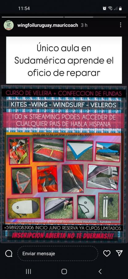 Curso de velería y confección 