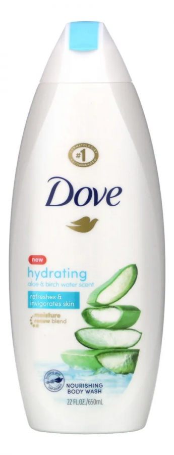 Dove, gel De Baño Nutritivo, hidratante, Aloe Y Abedul 650ml
