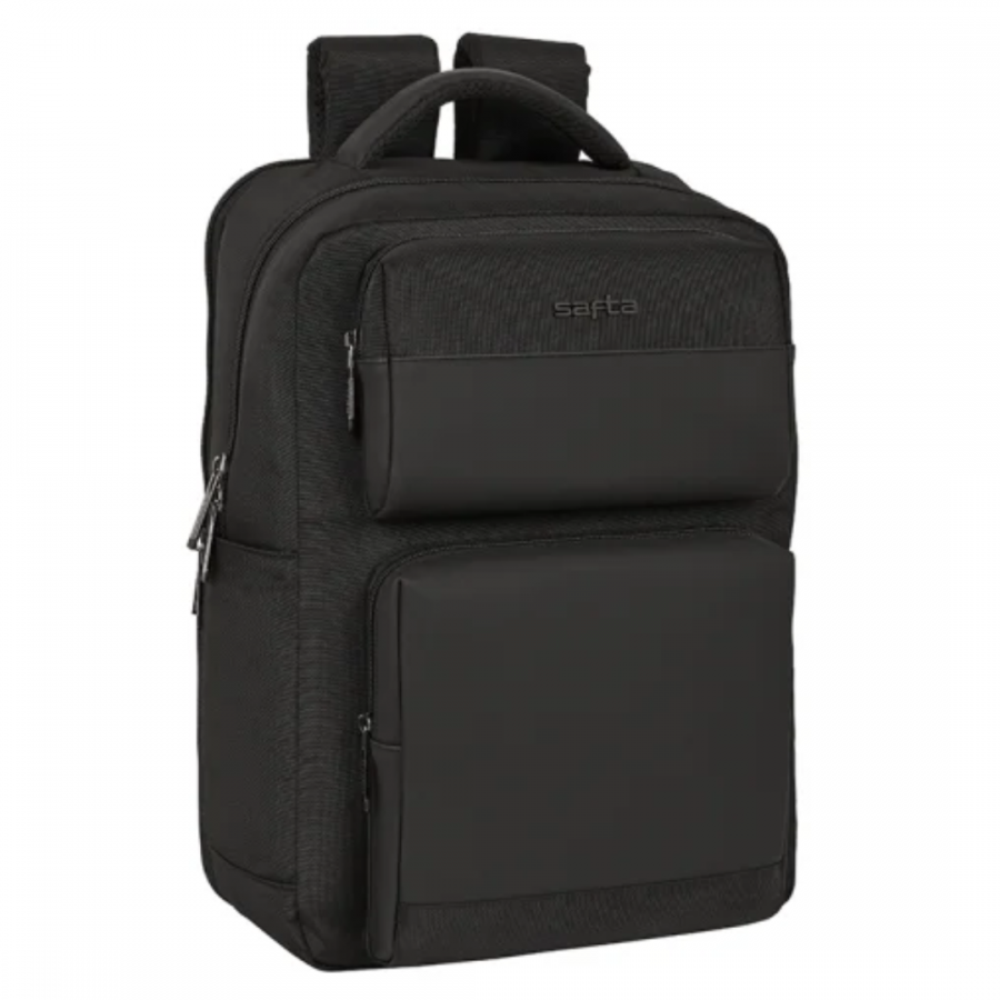 Mochila para Notebook con dos bolsillos Safta color negro 15