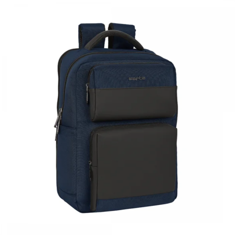 Mochila rectangular para Notebook con dos bolsillos Safta co
