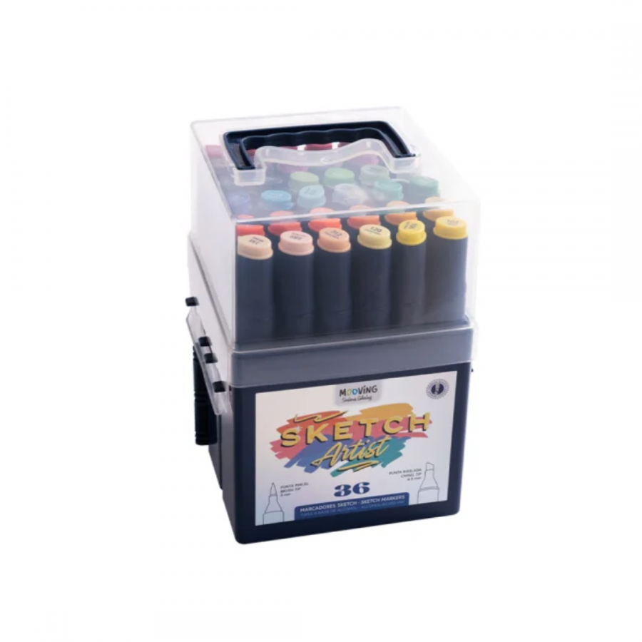Marcadores Mooving Sketch Caja x 36 unidades