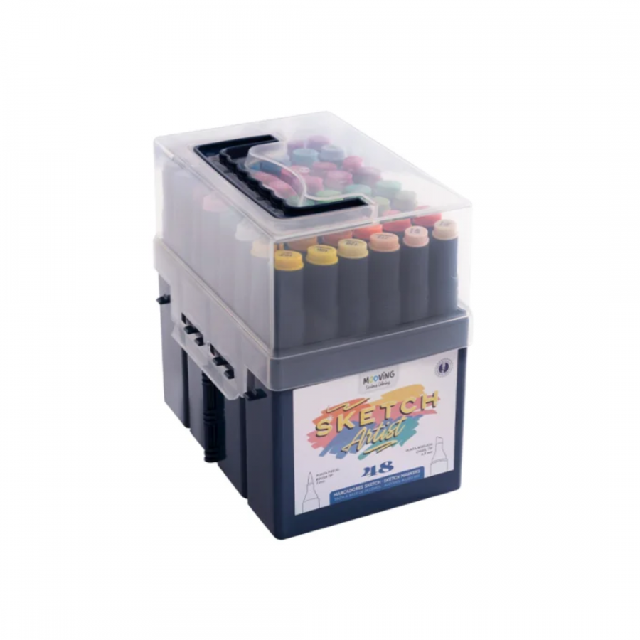 Marcadores Mooving Sketch Caja x 48 unidades
