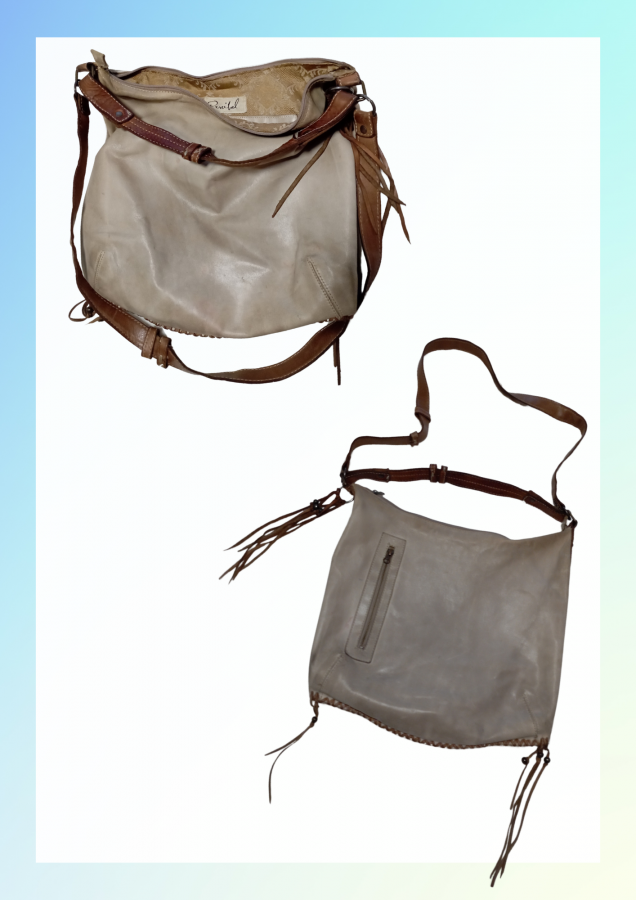 Cartera / Morral 100% cuero Percibal
