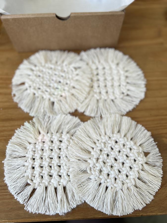  PROMO 4 Posavasos Macrame
