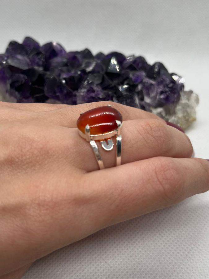 Anillo Chico Cornalina Ajustable
