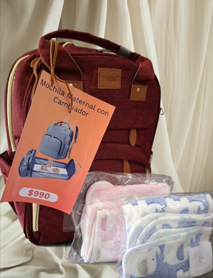 Mochila maternal con cambiador 