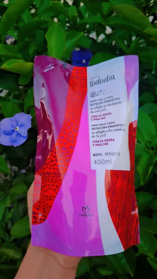 Repuesto Crema Corporal Natura Tododia – Cereza Negra y Pral