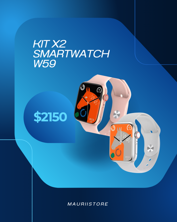 Kit x2 relojes smartwatch 
