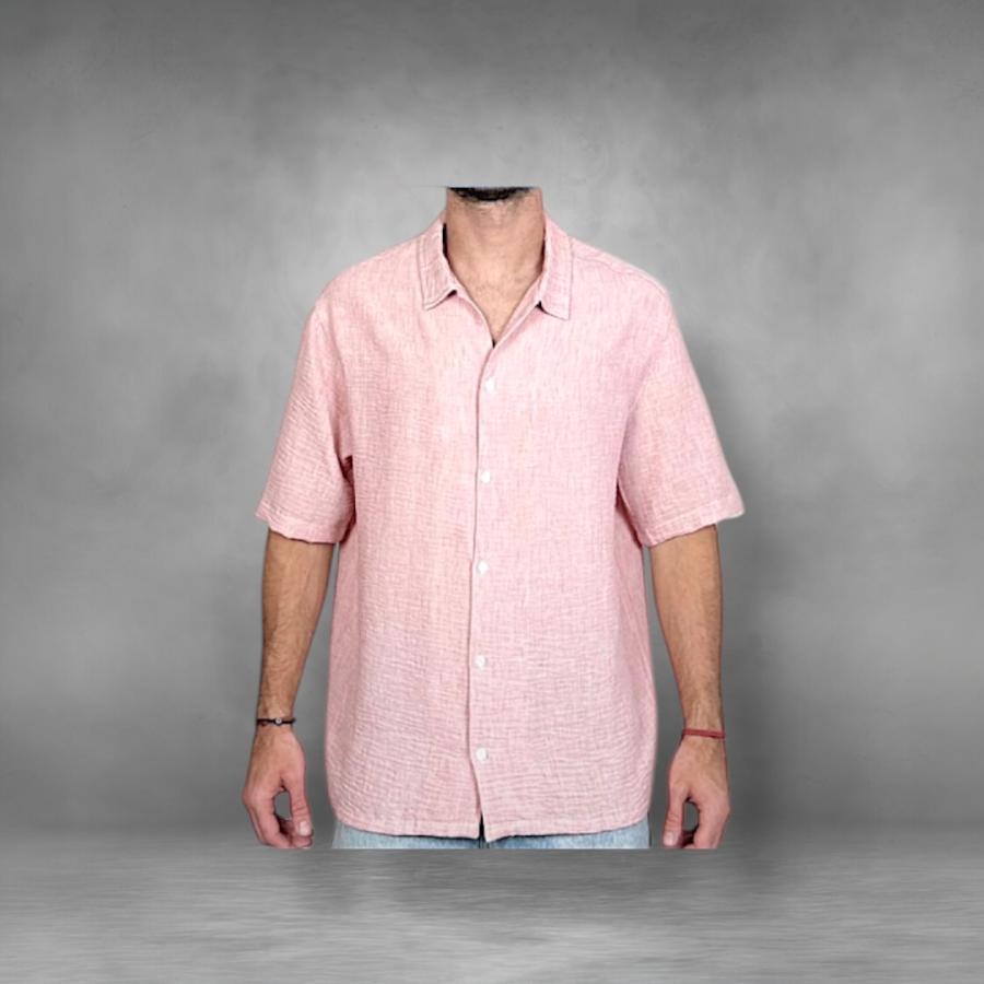 CAMISA LINO MANGA CORTA