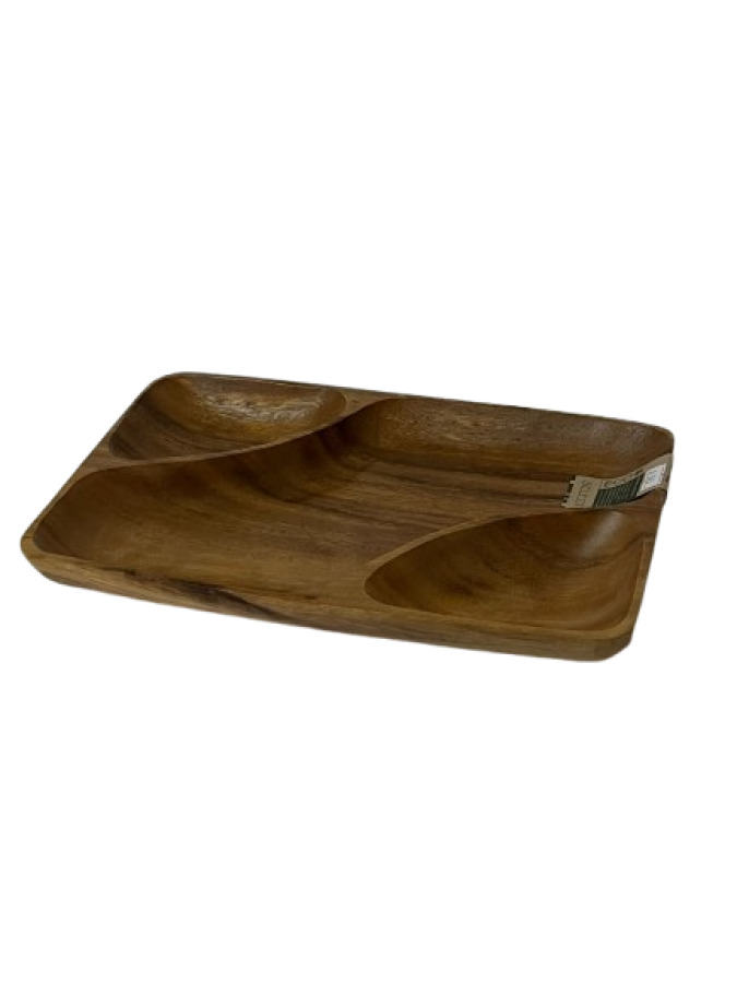 COPETINERO RECTANGULAR DE MADERA