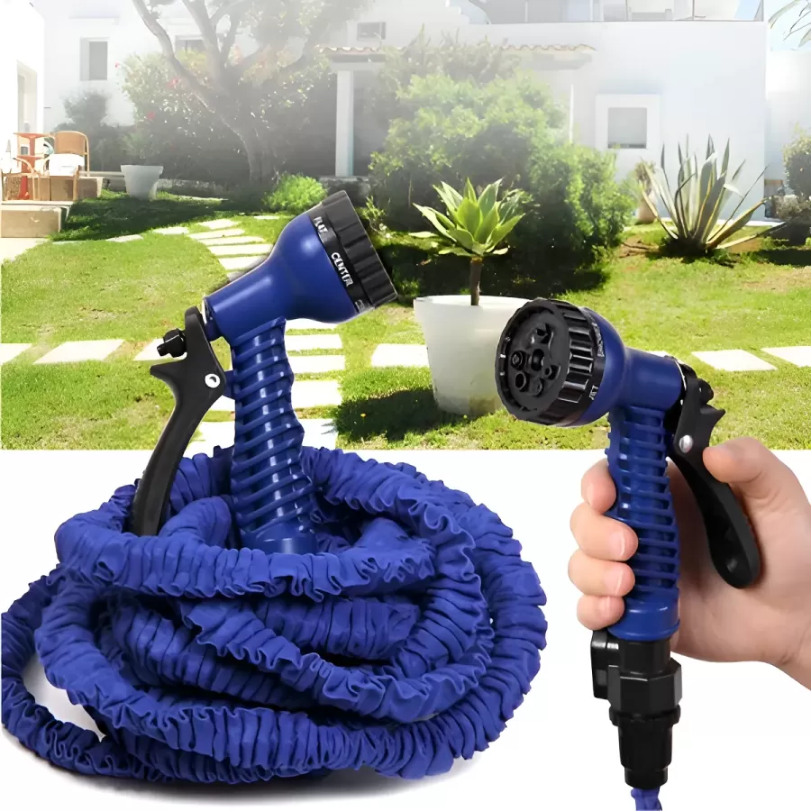 La Manguera Extensible de 30 metros se expande automáticamen