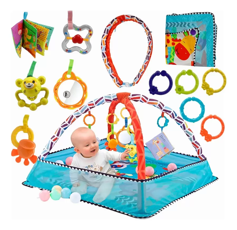 Gimnasio Para Bebe Color Celeste