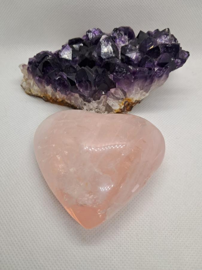 Corazón Cuarzo Rosa 