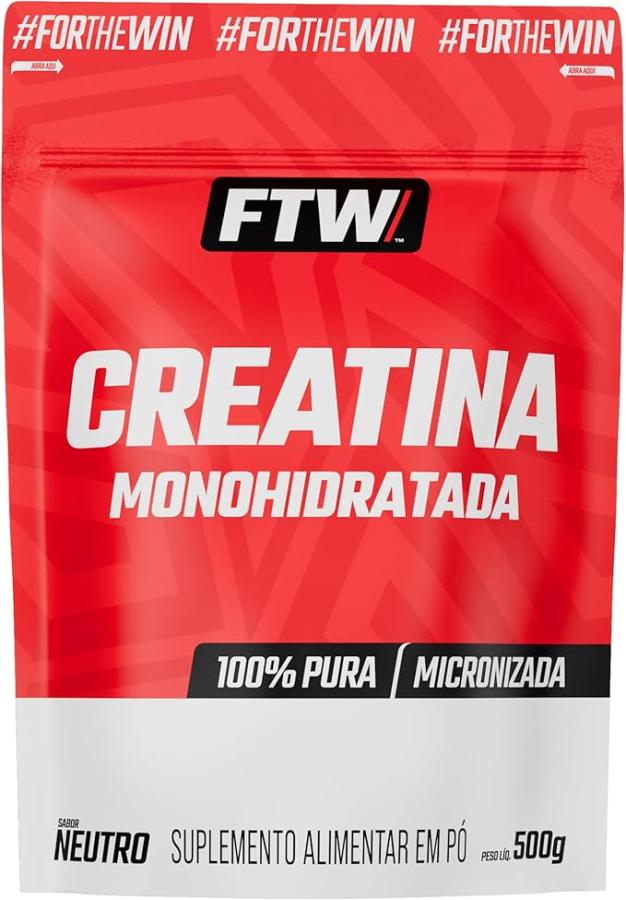 Creatina 100% Pura Monohidratda Micronizada 500grs FTW 