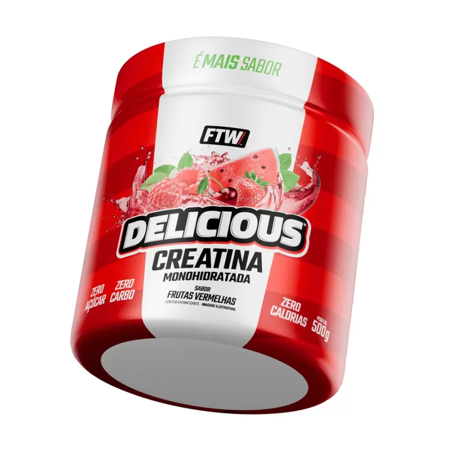 Creatina 100% Pura Sabor Delicius FTW - Frutos Rojos 500grs