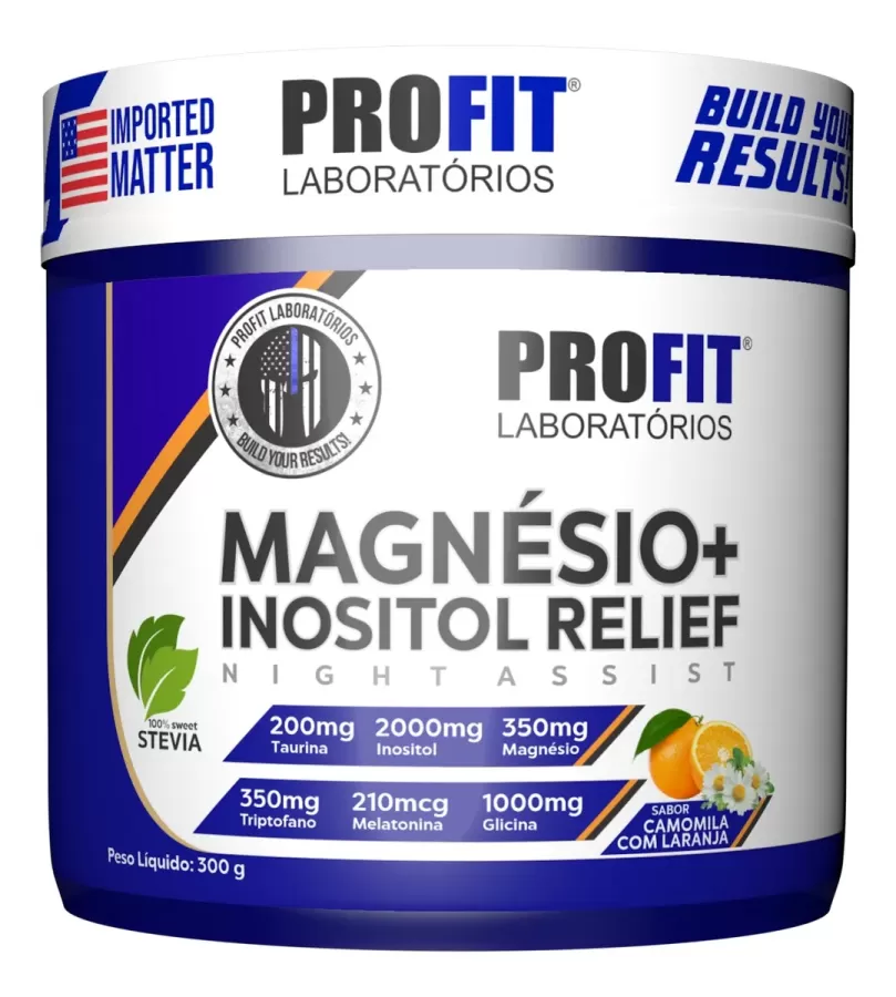Magnesio Inositol RELIEF Porofit 300g Pote Saborizados 