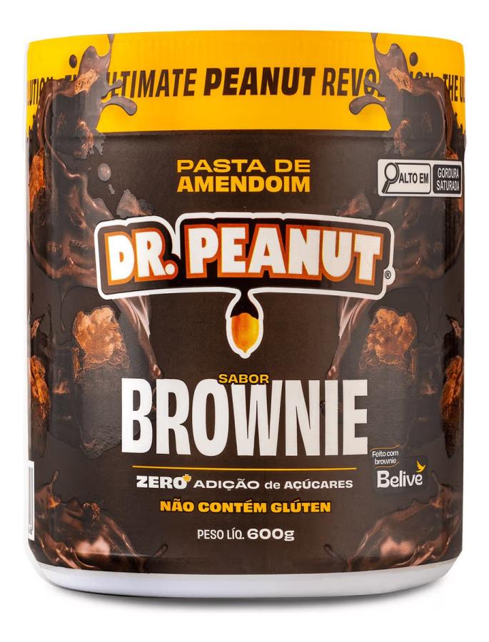 Pasta de Maní con Whey Protein Dr Peanut 600grs Brownie