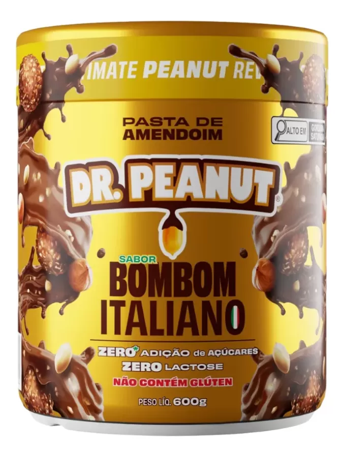 Pasta de Maní con Whey Protein Dr Peanut 600grs Bombon Itali