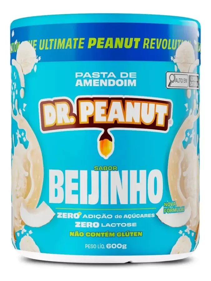 Pasta de Maní con Whey Protein Dr Peanut 600grs Beijinho